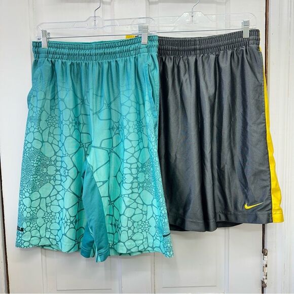 Nike Other - 2 pair Nike Basketball Lebron James dri-fit athletic shorts men's medium.